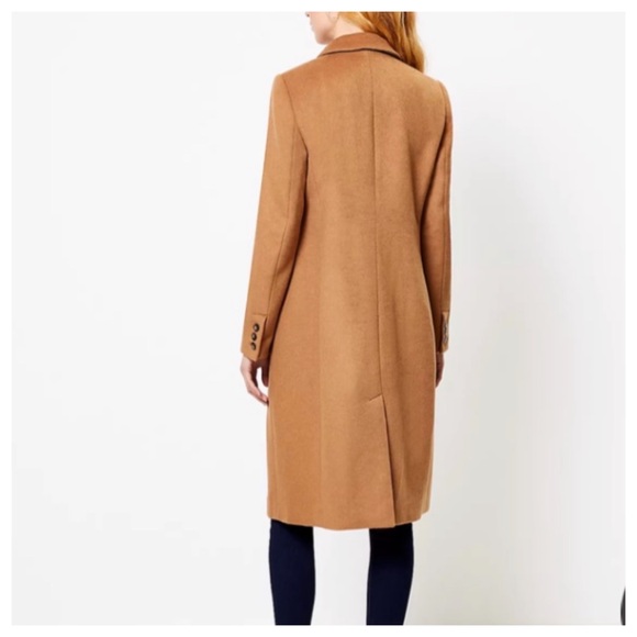 LOFT Zinnia Double Breasted Wool Cabana Brown Coat L - Picture 4 of 12